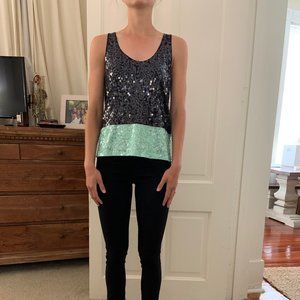 Sequin J.Crew top